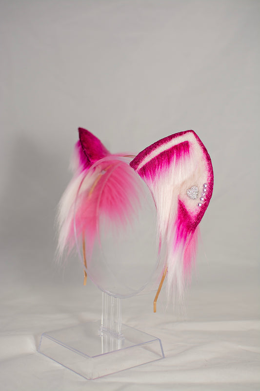 Kat Ears Pink/Light Pink