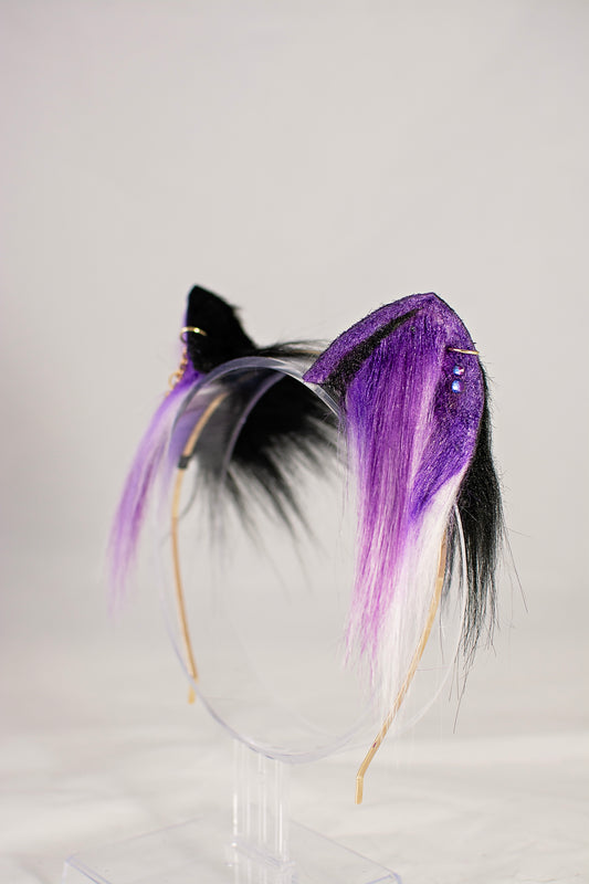Mini Kitten Purple/Black Ears